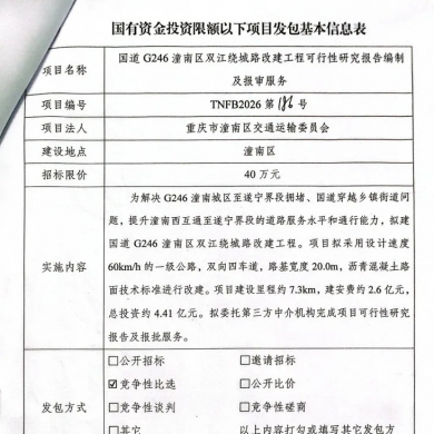 双江古镇终于要修绕城路啦！
